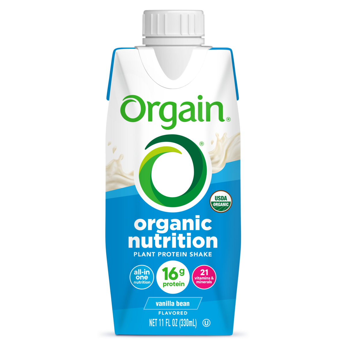 Vegan Organic Nutrition Shake - Vanilla Bean