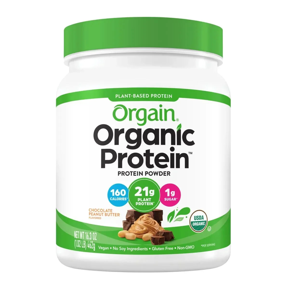 Organic Protein™ Plant Based Protein Powder - Chocolate Peanut Butter
