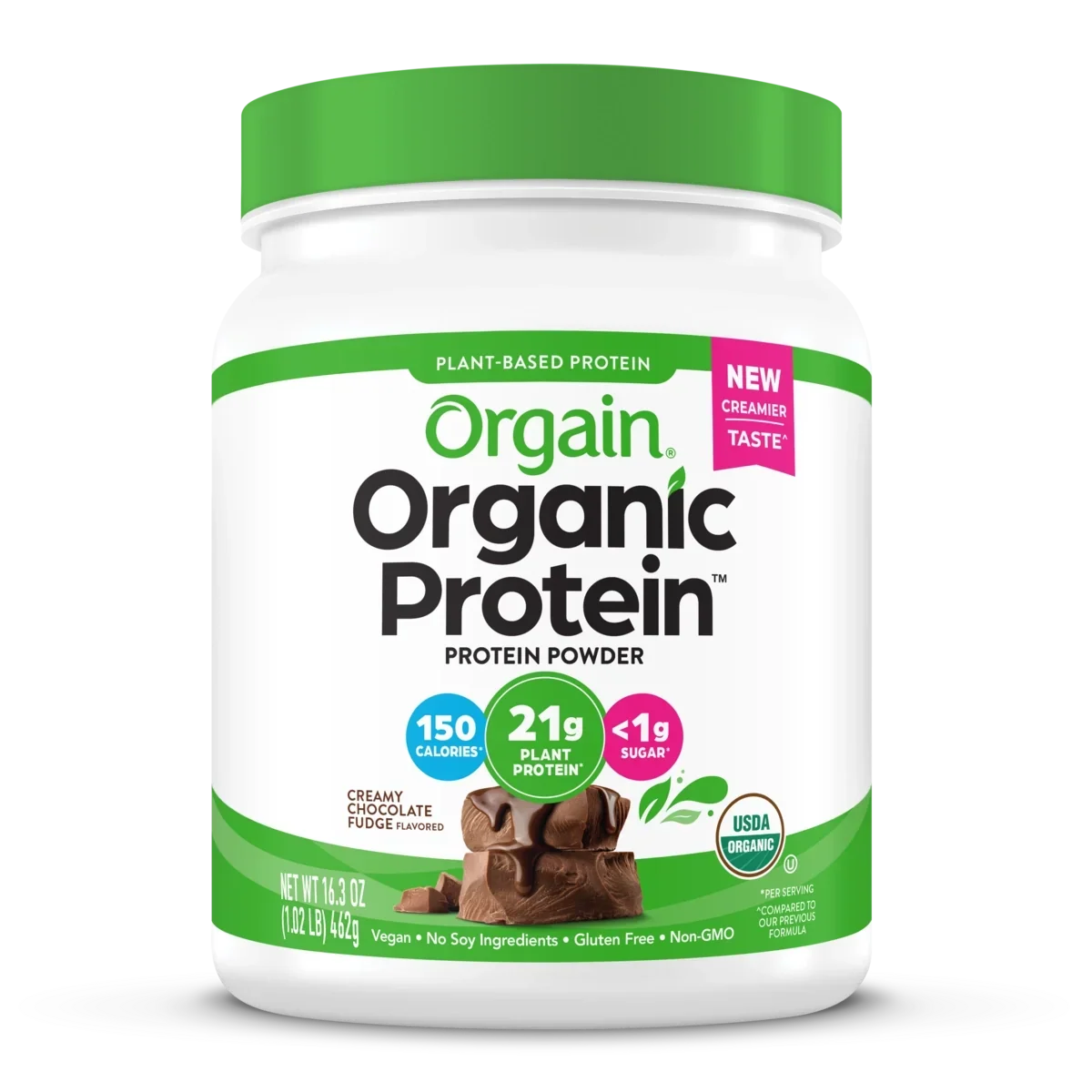 Organic Protein™ Plant Based Protein Powder - Creamy Chocolate Fudge