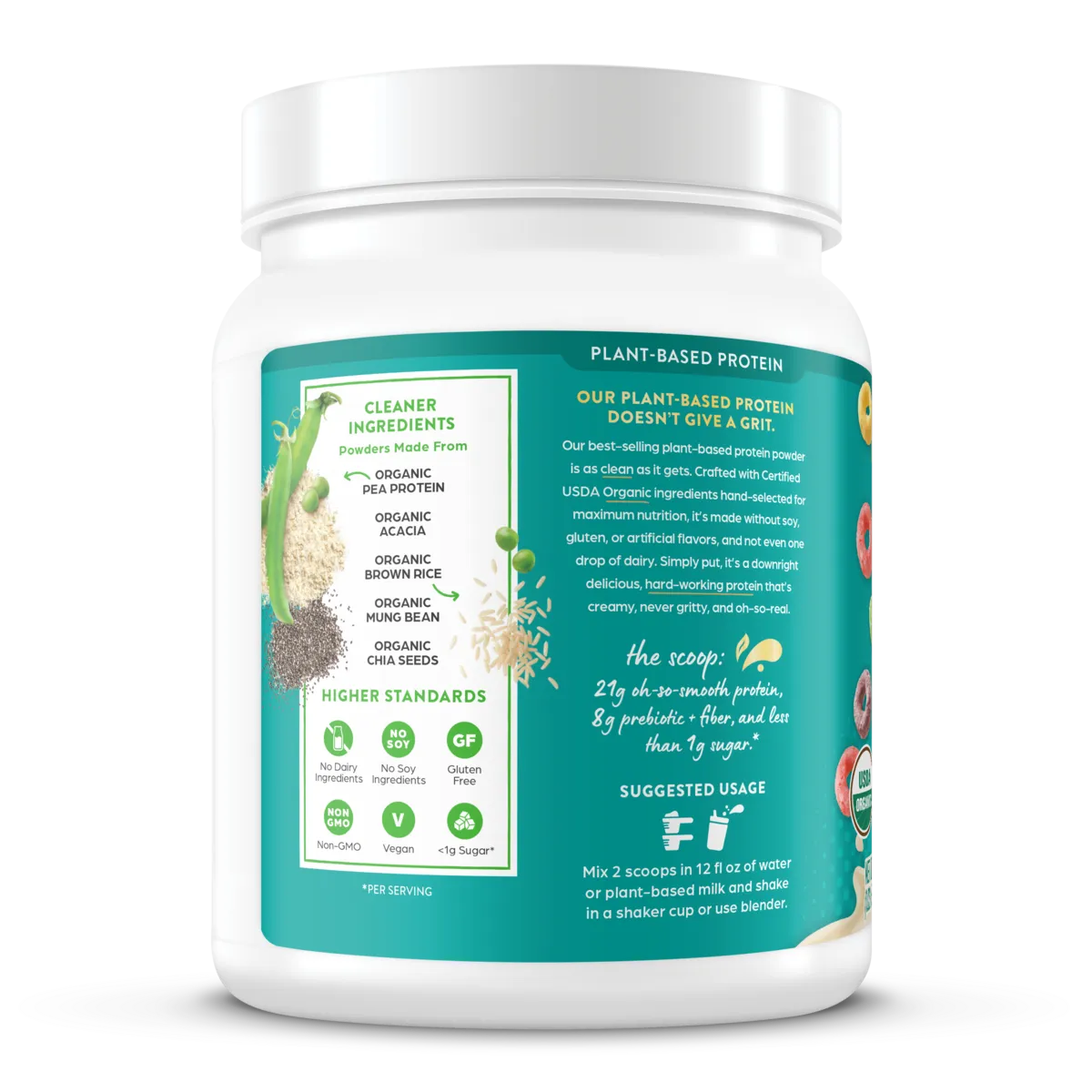 Organic Protein™ Plant Based Protein Powder - Fruity Cereal