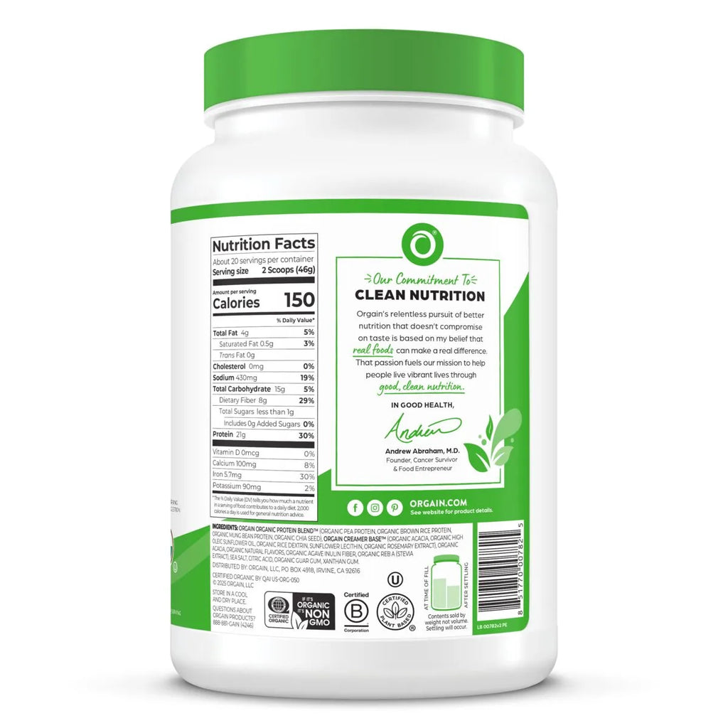 Organic Protein™ Plant Based Protein Powder - Strawberries & Cream