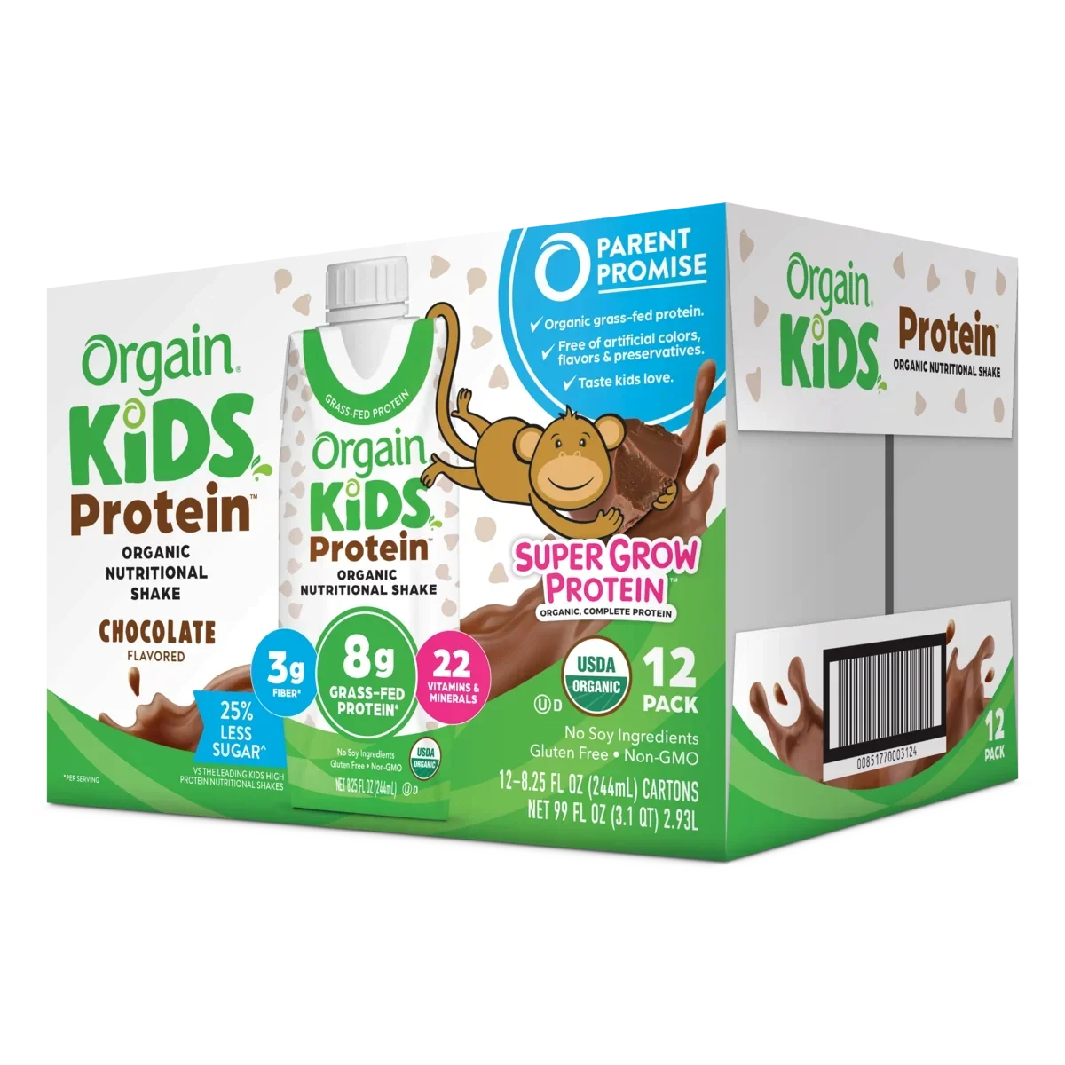 Kids Protein Organic Nutrition Shake - Chocolate