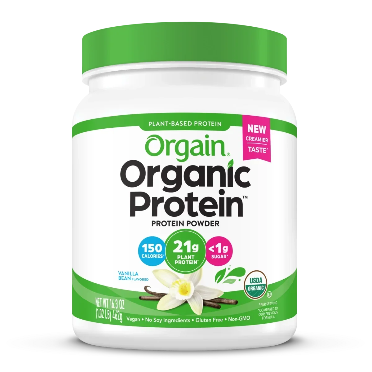 Organic Protein™ Plant Based Protein Powder - Vanilla Bean
