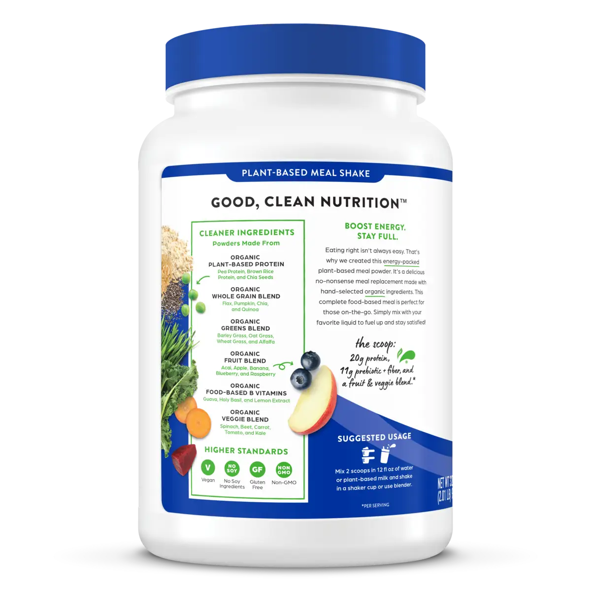 Organic Meal Powder - Creamy Chocolate Fudge